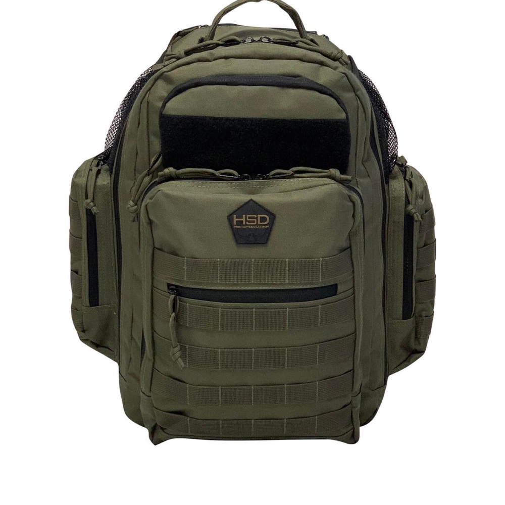 High Speed Daddy Tactical Diaper Bag in Ranger Green